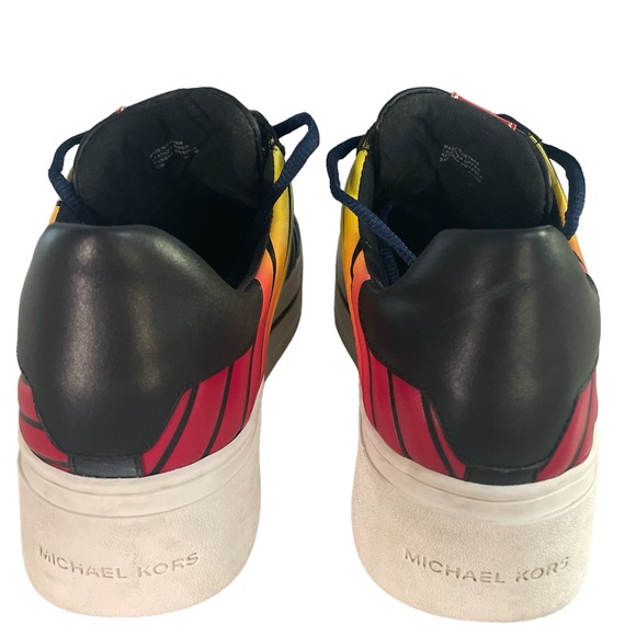 Michael Kors Women’s Rainbow Platform Leather Sneaker size 9m - Picture 4 of 7